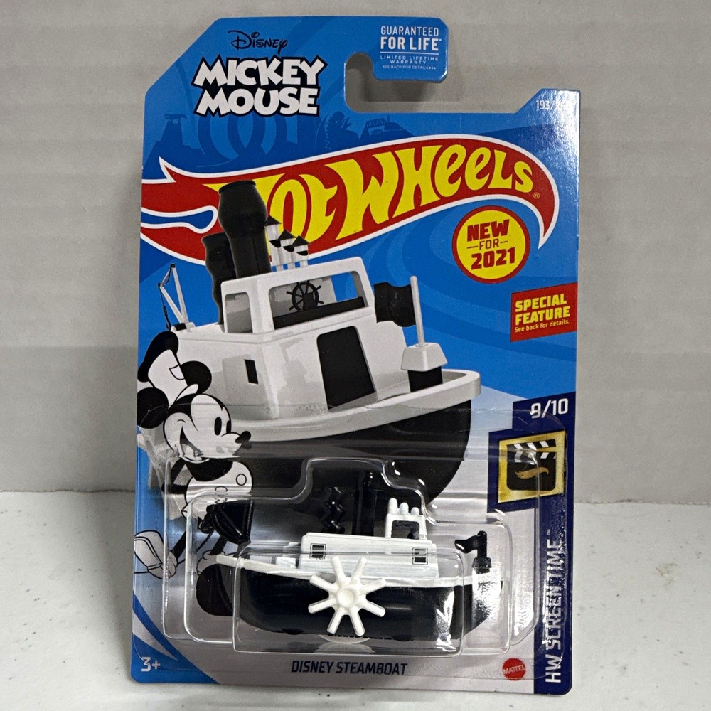 Hot Wheels HW Screen Time Mickey Mouse Disney Steamboat Boat 1:64 Diecast 2021